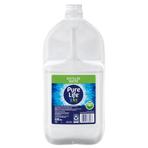 Pure Life Distillled Water, Front Handle, 1 Gal, Single Plastic Jug ...