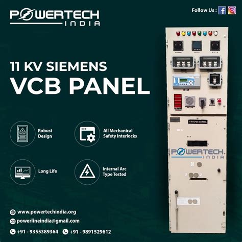 VCB VACUUM CIRCUIT BREAKERS - ABB Make 11kv 800a Indoor Type VCB Panel ...