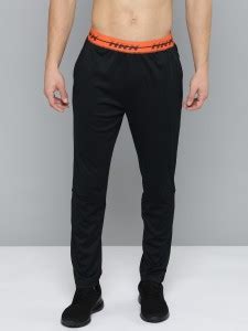 HRX by Hrithik Roshan Solid Men Black Track Pants - Buy HRX by Hrithik ...