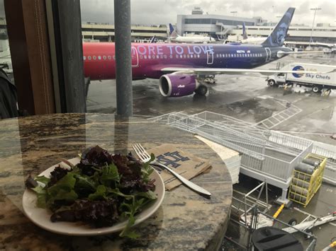 alaska-lounge-lax-priority-pass-salad-view - Points with a Crew