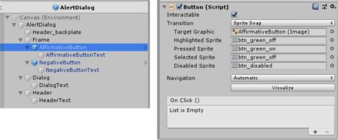 Unity UIButton Onclick Script 的图像结果