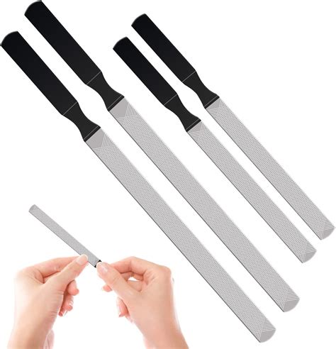 SYOSI Stainless Steel Nail File, Toe Nail Files for Thick Nails, 4 ...