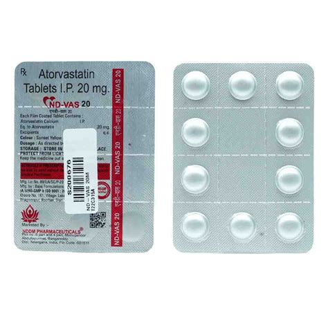 Nd-Vas 20 Tablet | Uses, Side Effects, Price | Apollo Pharmacy