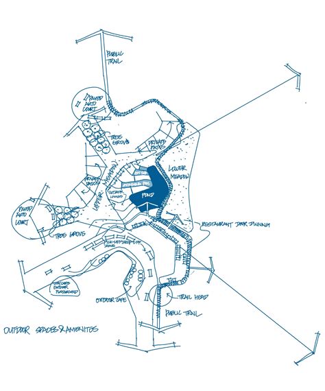 Park Plan Blueprint Drawing