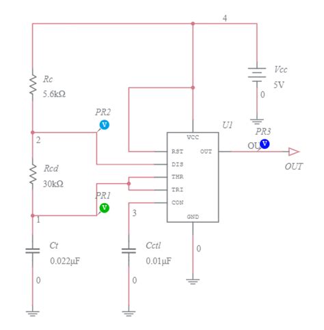 Image result for Astable Opertaion Multivibrator Using 555 Timer IC