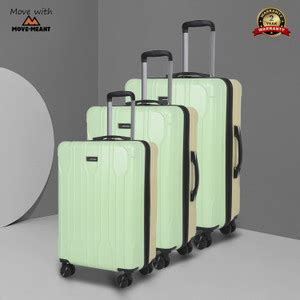 MOVE-MEANT Fusion Number Lock Poly Carbonate 360 Degree Wheels Trolly ...