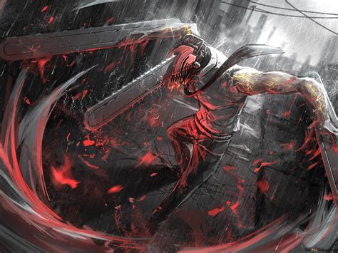 Denji hybrid from Chainsaw man 4K wallpaper download