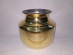 SPS MARKETING Kumbakonam Traditional Brass Pongal Pot, Hand with Inner ...