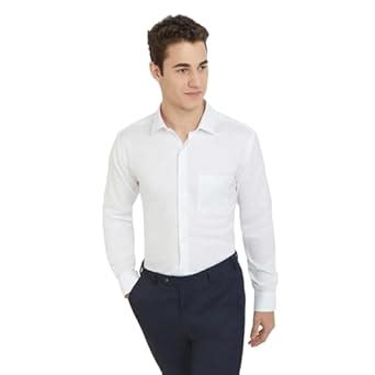 Park Avenue Men Slim Fit Structure Pattern Pure Cotton Semi Cutaway ...