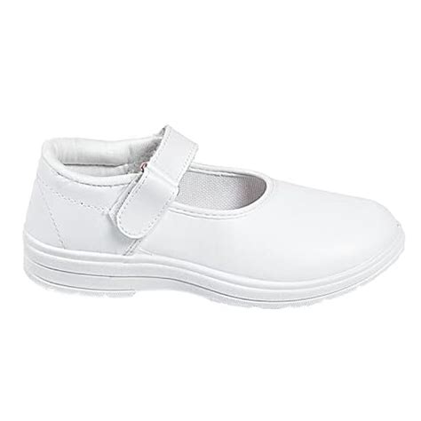 SSE Girls Ox-Ankle School Uniform Shoe | White Shoes | Girls ...