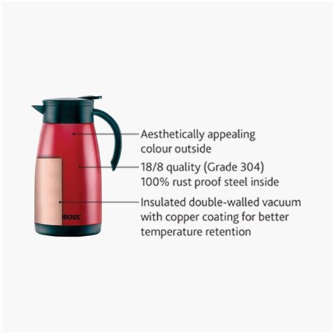 Buy BOROSIL Solid Stainless Steel Teapot - 1000 ml from Borosil at just ...