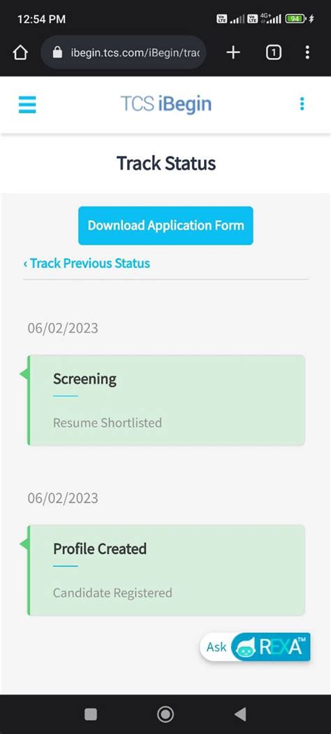 My profile is showing resume shortlisted in TCS Ibegin portal after my ...