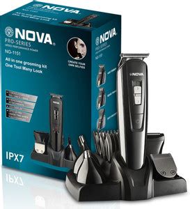 NOVA NG 1151 100 % waterproof Fully Waterproof Trimmer 60 min Runtime ...