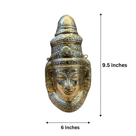 BRASS LAKSHMI FACE | DEVI FACE – She Crafts In