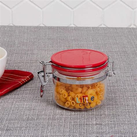 Buy Bakers Pride-Bakeware Round Single Pc. Canister - Plastic - Red ...