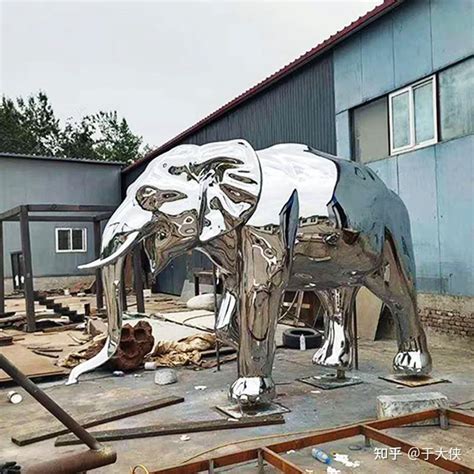 不锈钢大象雕塑，镜面大象雕塑 - 知乎