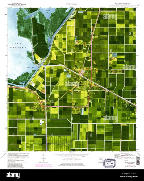 Belle glade map Cut Out Stock Images & Pictures - Alamy