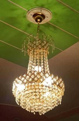 Shri Mahal Antiques LED Crystal Big Size Jhumar Lamp Ceiling Light For ...