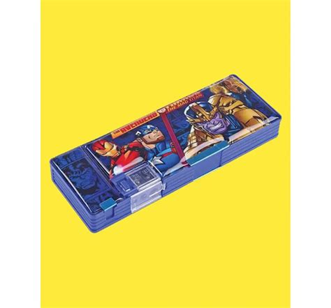Buy Striders Avengers Magnetic Pencil Box with Extra Storage, 4Y ...
