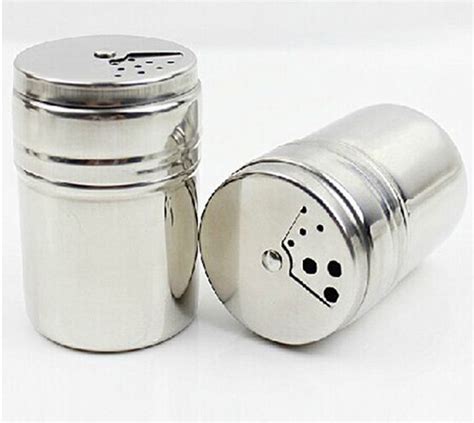 Buy Kuber Industries™ Stainless Steel Cylindrical Shape Namak Dani/Salt ...