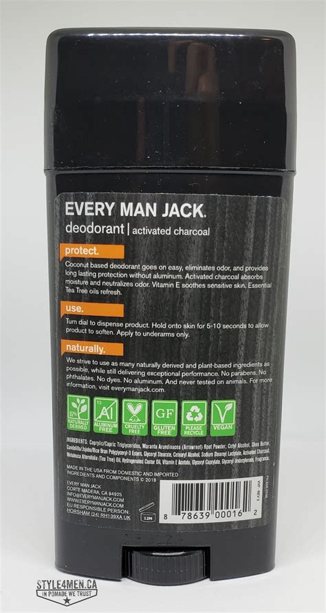 Every Man Jack Activated Charcoal Deodorant - A natural winner ...