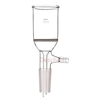Deschem 24/40 Glass Buchner Filtering Funnel with Fine Frit Vacuum ...