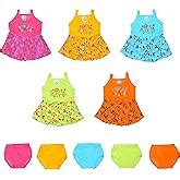 Buy Sathiyas Baby girl Midi Dress (Pack of 6) (Embroidery Dresses White ...