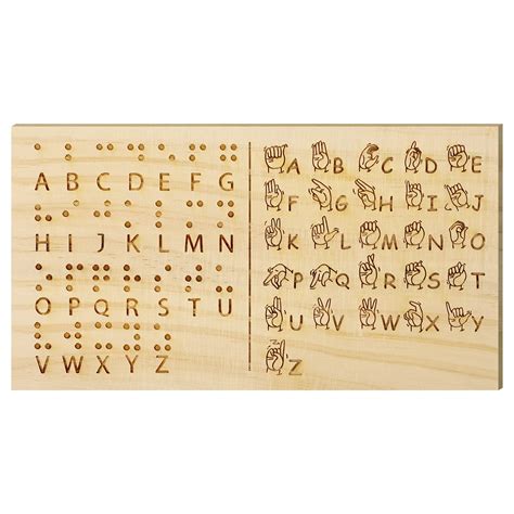 Buy Braille Alphabet Board A-Z Braille Fingerboard Tactile Braille ...
