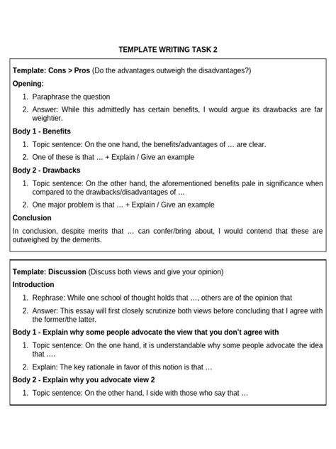 Image result for Outline for Writing Task 2