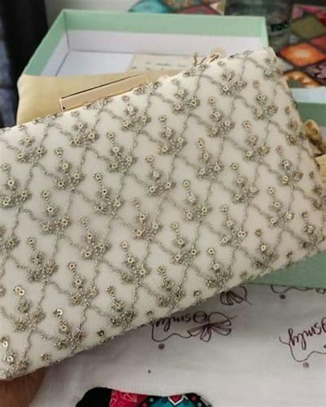 Buy AMYRA Anya Box Clutch Cream online - The AMYRA Store