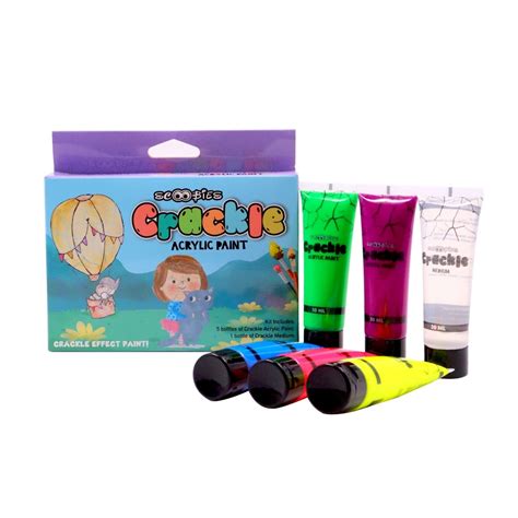 Crackle Acrylic Paints Magic Crackle Effects | Kids' Creative Fun | DI ...