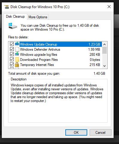 Image result for Disc CleanUp for Windows 10