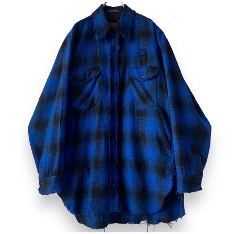 ♾️PENDLETON♾️ Crushed ombré check wool shirt MADE IN U.S.A size L ...