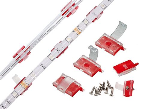 Bestto 100 Pack Led Strip Light Mounting Clips Self Adhesive ...
