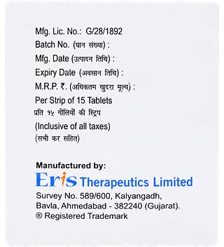 Tayo Total Tablet 15 - Uses, Side Effects, Dosage, Price | Truemeds