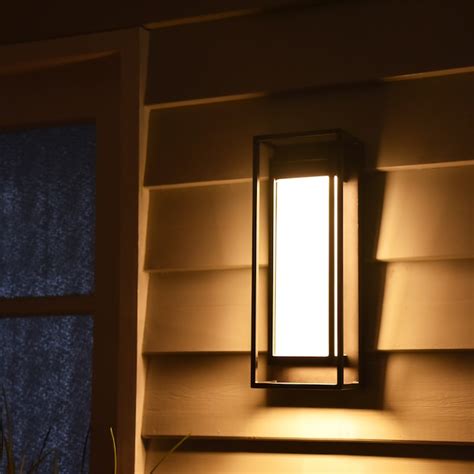 Origin 21 Westerville 13.58-in H Matte Black Integrated LED Outdoor ...