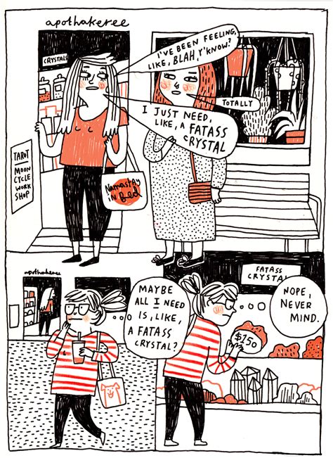 Fat Ass Crystal. Comic by Gemma Correll