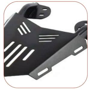 Autobrandz Heavy Back Rack with Carrier Backrest Compatible for Bajaj ...