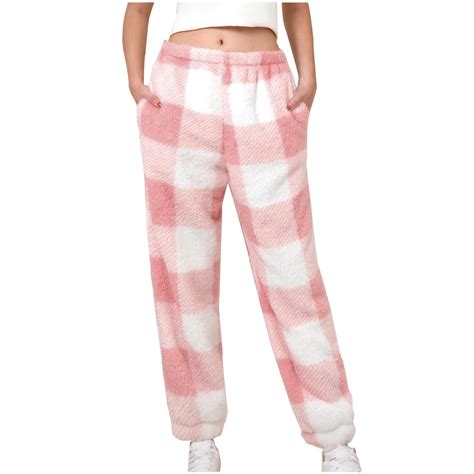 Fleece Pajama Pants Women - Flannel Pajama Bottoms Fuzzy Pant - Ladies ...