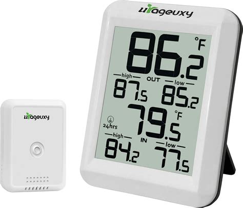 Amazon.com : ThermoPro TP200B Indoor Outdoor Thermometer Wireless 500FT ...