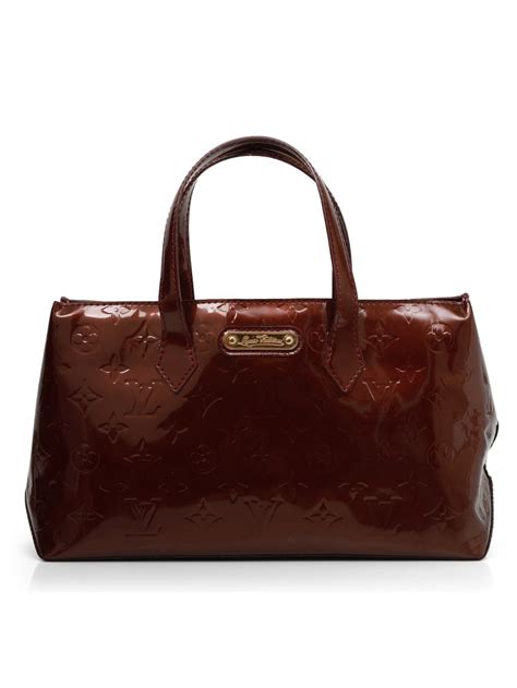 Shop Pre Owned Authentic Louis Vuitton Wilshire Handbag Monogram Vernis ...