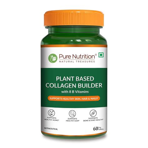 Pure Nutrition Veg Collagen Supplement for Men & Women | Plant Based ...