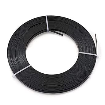 Pandahall 32.8 Feet Flat Aluminum Wire 18 Gauge Metal Artistic Wire 5mm ...