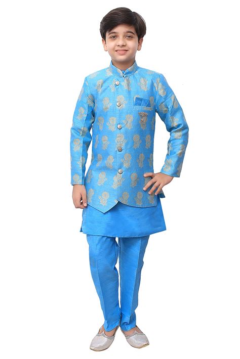 Buy AHHAAAA Kids Ethnic Indo-Western Sherwani Set For Boys 471KZ Online ...