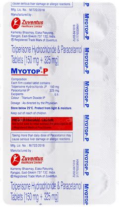 Myotop P Tablet: Uses, Side Effects, Price & Substitutes