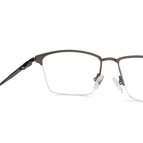 Buy Gunmetal Black Half Rim Square Vincent Chase Online SLEEK STEEL VC ...