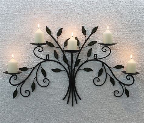 Wrought iron wall candle holders online