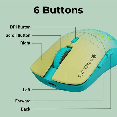 ZEBRONICS Marine Wireless Ambidextrous Optical Mouse Rechargeable ...