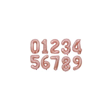 Wrovitik 10 Pcs Rose Gold 0-9 Number Mylar Balloons,16 Inch India | Ubuy