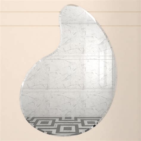 Scandinavian Frameless Water Drop Shaped Mirror – Homcraft